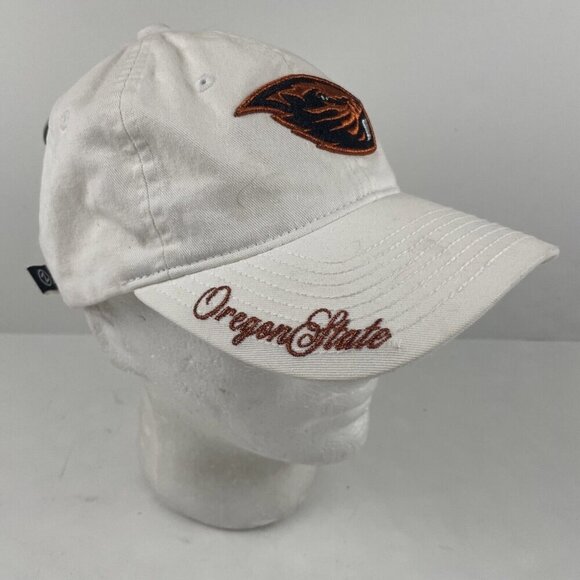 Oregon State Beavers Zephyr Hat Strapback White Embroidered Beaver Logo - Picture 1 of 12